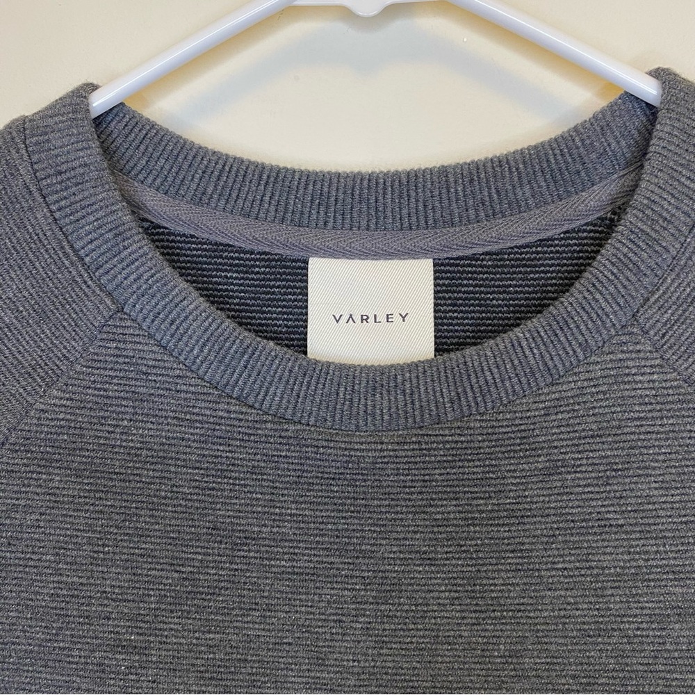 VARLEY Albret Long Sleeve Side Zipper Mini Dress Charcoal Marl Gray Sz Small - Picture 5 of 15